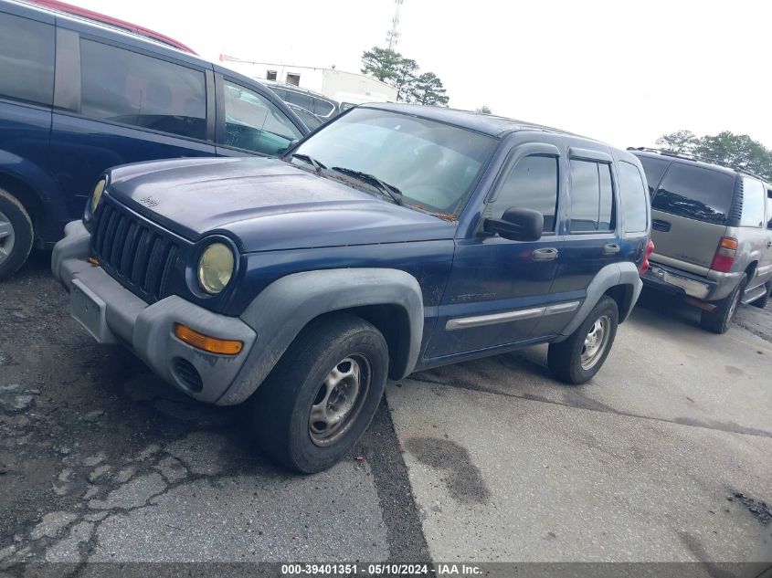 2002 Jeep Liberty Sport VIN: 1J4GK48K02W220593 Lot: 39401351