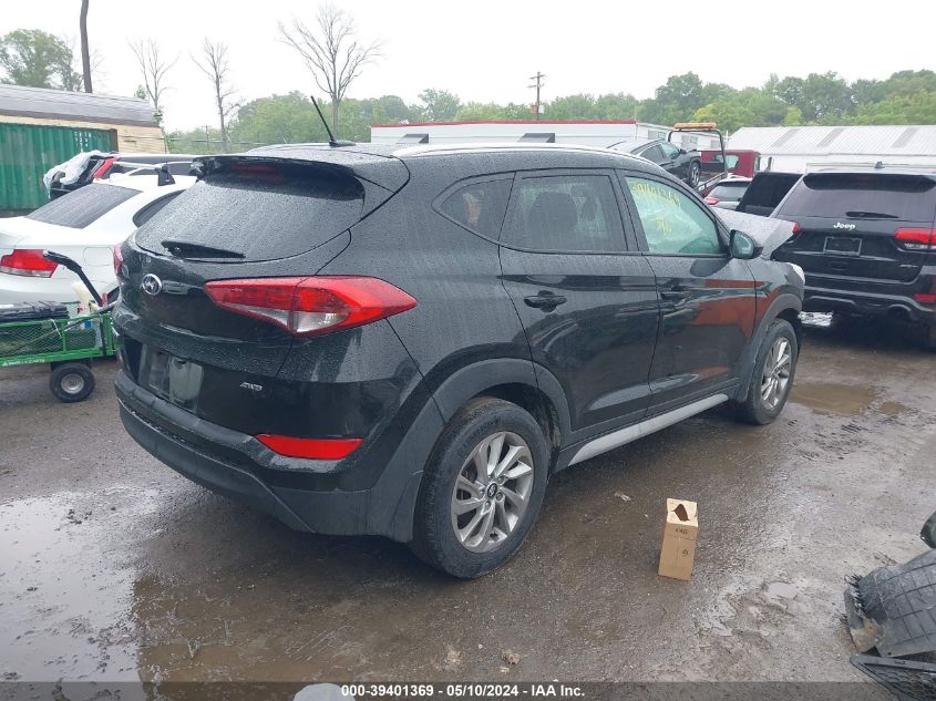 2017 Hyundai Tucson Se VIN: KM8J3CA43HU555958 Lot: 39401369