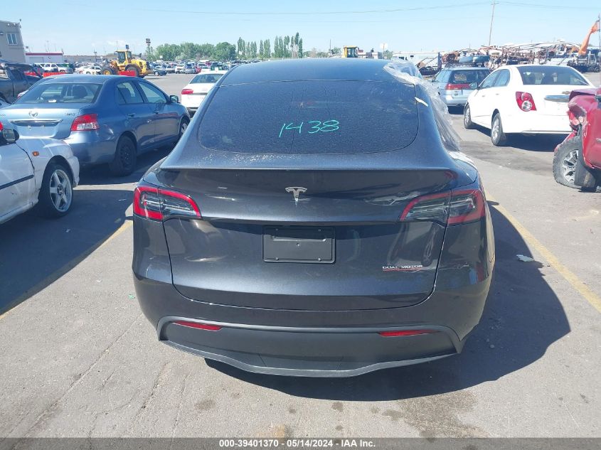 2024 Tesla Model Y Performance Dual Motor All-Wheel Drive VIN: 7SAYGDEF2RF056705 Lot: 39401370