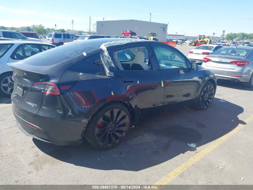 2024 Tesla Model Y Performance Dual Motor All-Wheel Drive VIN: 7SAYGDEF2RF056705 Lot: 39401370