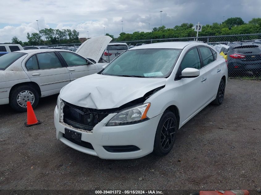 2014 Nissan Sentra Sv VIN: 3N1AB7AP8EY284254 Lot: 39401372