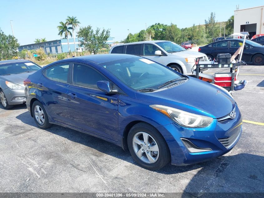 2015 Hyundai Elantra Se VIN: 5NPDH4AE4FH601712 Lot: 39401396