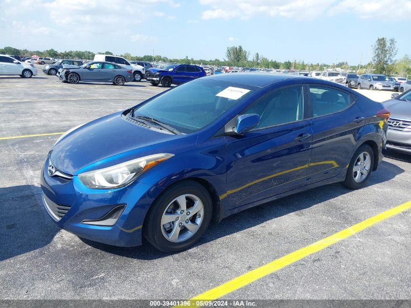 2015 Hyundai Elantra Se VIN: 5NPDH4AE4FH601712 Lot: 39401396