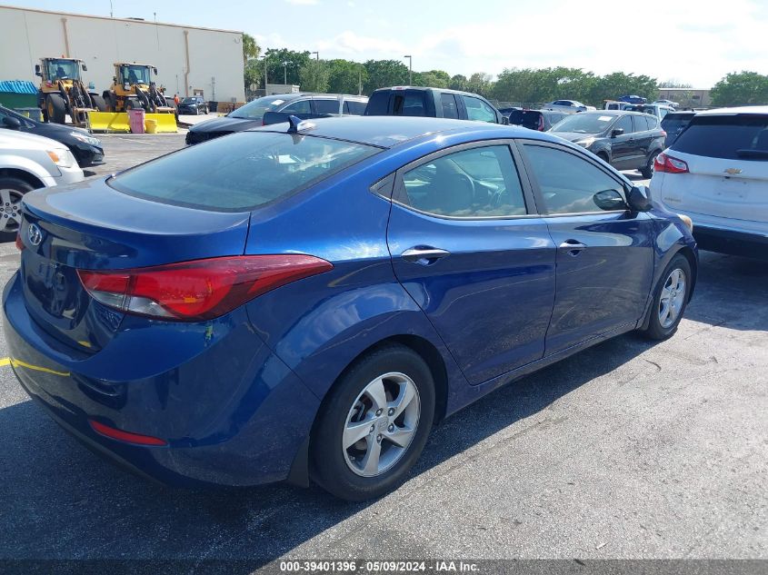 2015 Hyundai Elantra Se VIN: 5NPDH4AE4FH601712 Lot: 39401396