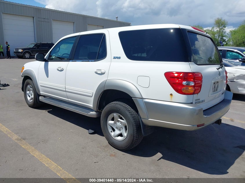 2001 Toyota Sequoia Sr5 V8 VIN: 5TDBT44A71S050435 Lot: 39401440