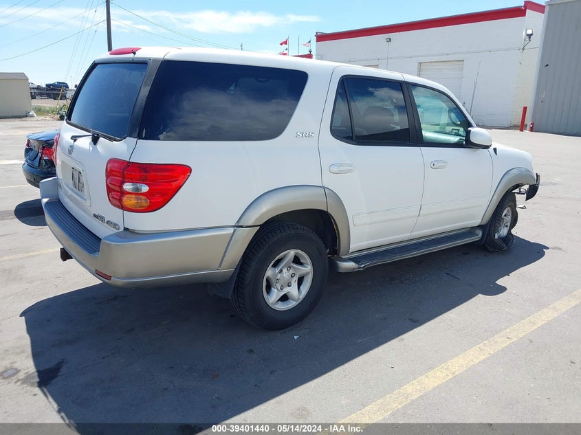 2001 Toyota Sequoia Sr5 V8 VIN: 5TDBT44A71S050435 Lot: 39401440