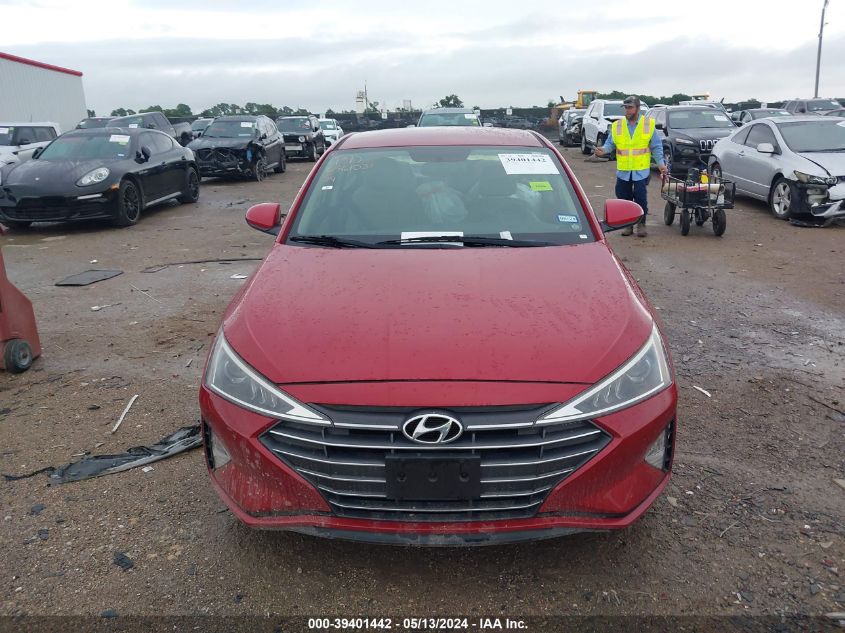 2019 Hyundai Elantra Se VIN: KMHD74LF6KU888765 Lot: 39401442