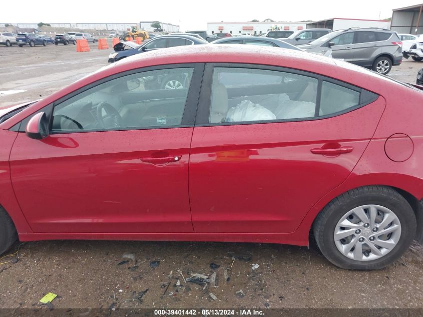 2019 Hyundai Elantra Se VIN: KMHD74LF6KU888765 Lot: 39401442