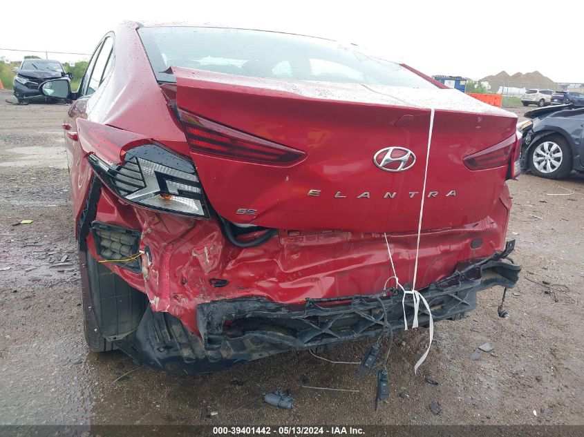 2019 Hyundai Elantra Se VIN: KMHD74LF6KU888765 Lot: 39401442