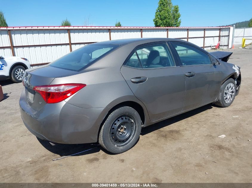 2017 Toyota Corolla Le VIN: 2T1BURHE7HC826945 Lot: 39401459