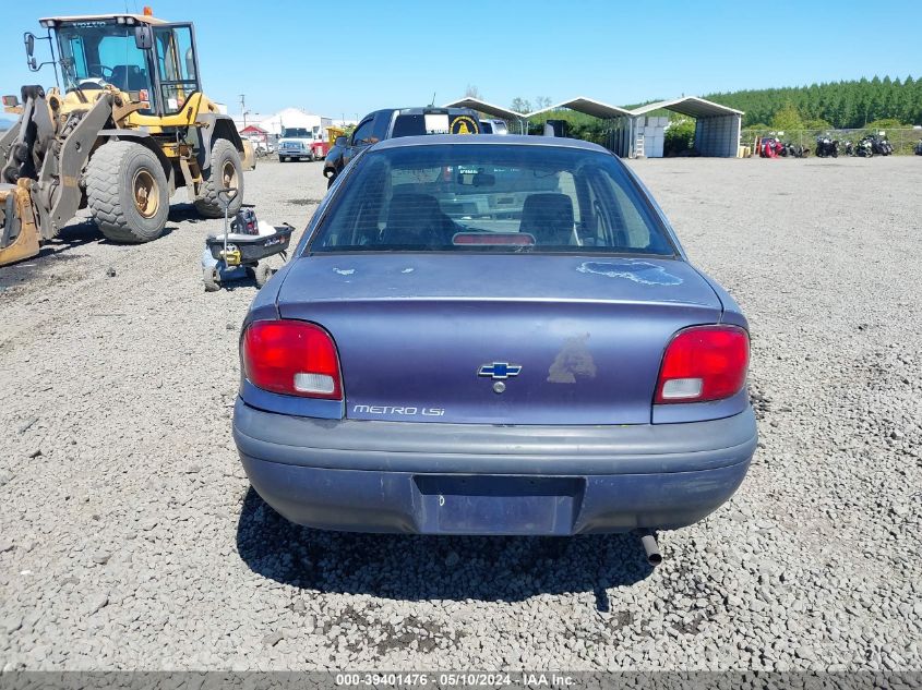 1998 Chevrolet Metro Lsi VIN: 2C1MR5227W6715342 Lot: 39401476