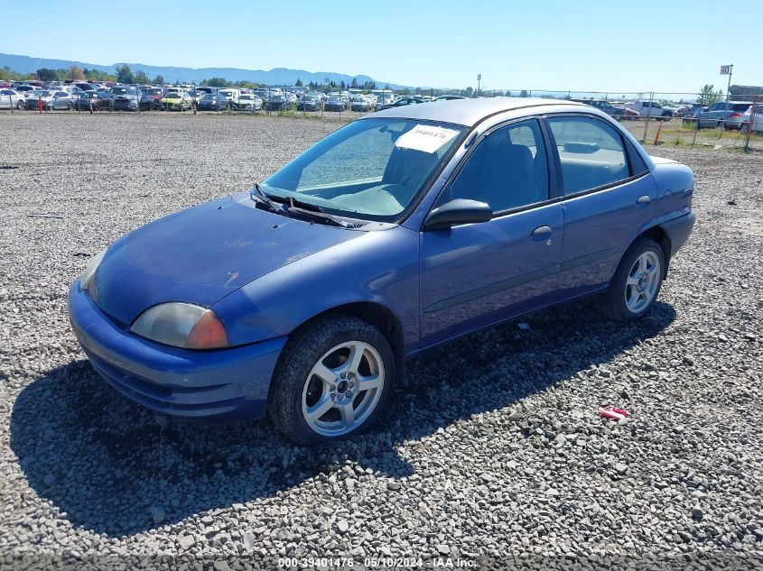 1998 Chevrolet Metro Lsi VIN: 2C1MR5227W6715342 Lot: 39401476