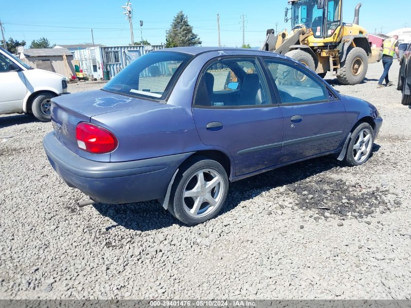 1998 Chevrolet Metro Lsi VIN: 2C1MR5227W6715342 Lot: 39401476