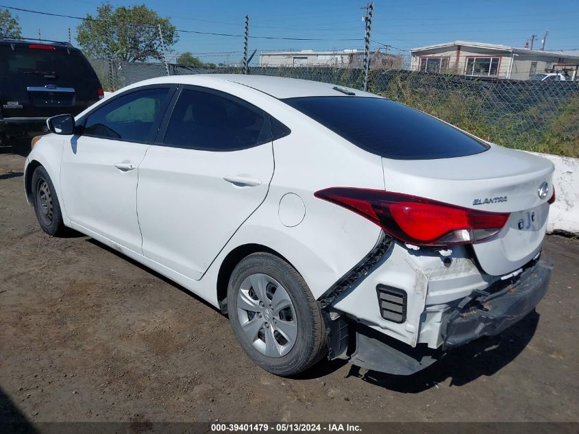 2016 Hyundai Elantra Se VIN: 5NPDH4AEXGH678179 Lot: 39401479