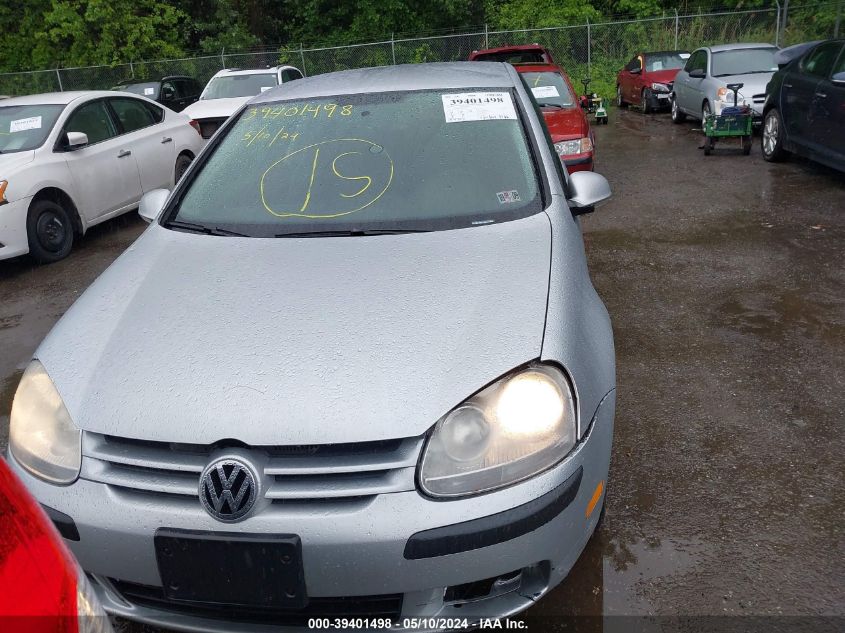 2007 Volkswagen Rabbit 2-Door VIN: WVWBR71K27W199910 Lot: 39401498