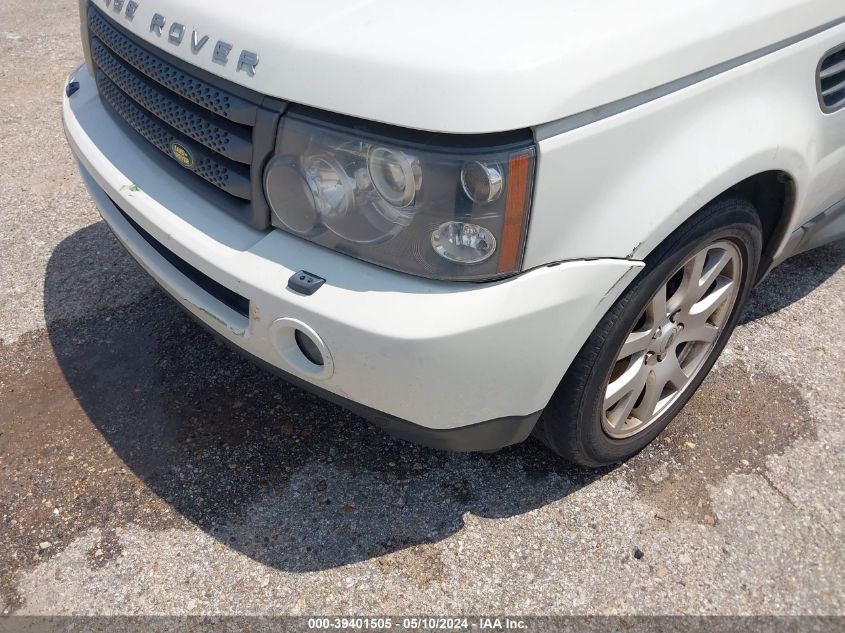 2008 Land Rover Range Rover Sport Hse VIN: SALSK254X8A138475 Lot: 39401505