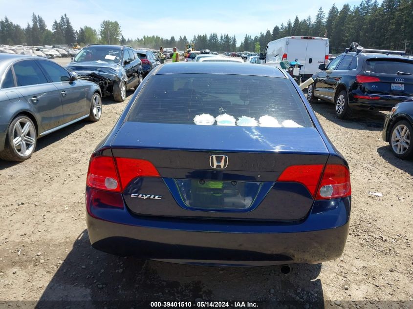 2007 Honda Civic Lx VIN: 1HGFA16597L081137 Lot: 39401510