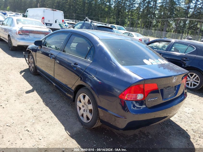 2007 Honda Civic Lx VIN: 1HGFA16597L081137 Lot: 39401510