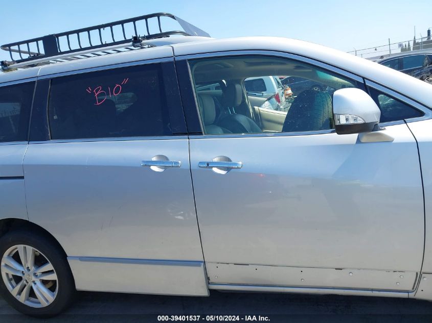 2012 Nissan Quest Sl VIN: JN8AE2KP8C9043792 Lot: 39401537