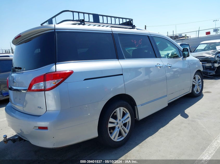 2012 Nissan Quest Sl VIN: JN8AE2KP8C9043792 Lot: 39401537