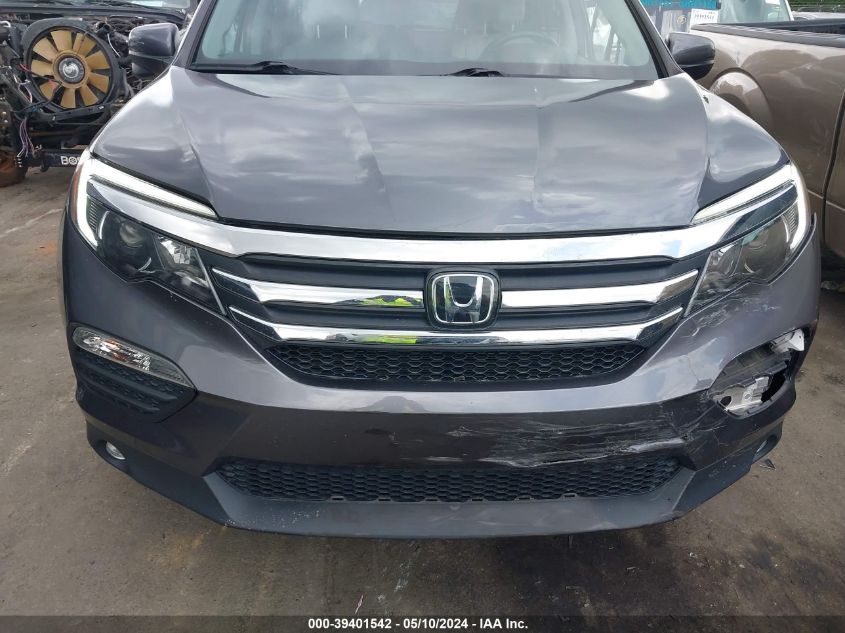 2016 Honda Pilot Ex-L VIN: 5FNYF6H65GB091002 Lot: 39401542