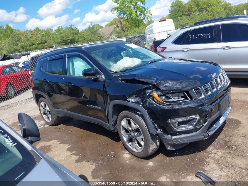 2018 Jeep Compass Limited 4X4 VIN: 3C4NJDCB6JT397970 Lot: 39401550