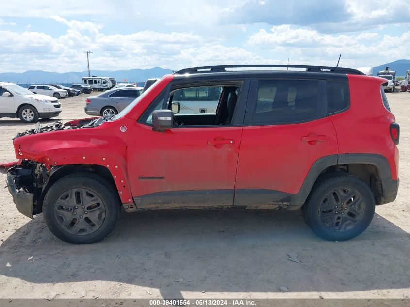 2018 Jeep Renegade Trailhawk 4X4 VIN: ZACCJBCB4JPG72030 Lot: 39401554