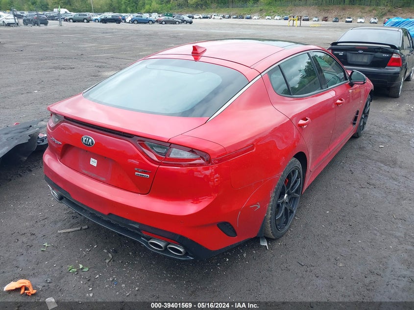 2019 Kia Stinger Gt2 VIN: KNAE55LC8K6044495 Lot: 39401569