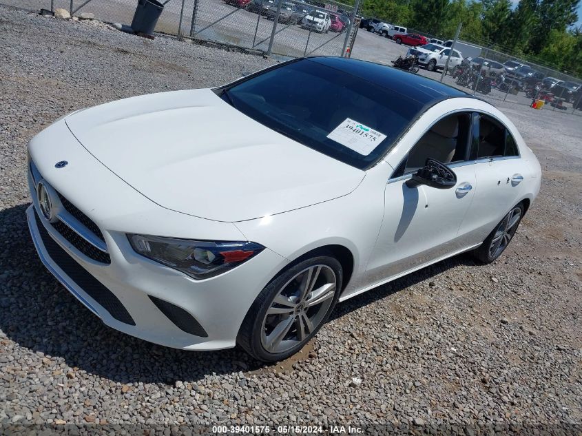 2021 MERCEDES-BENZ CLA 250 VIN: W1K5J4GB5MN160844