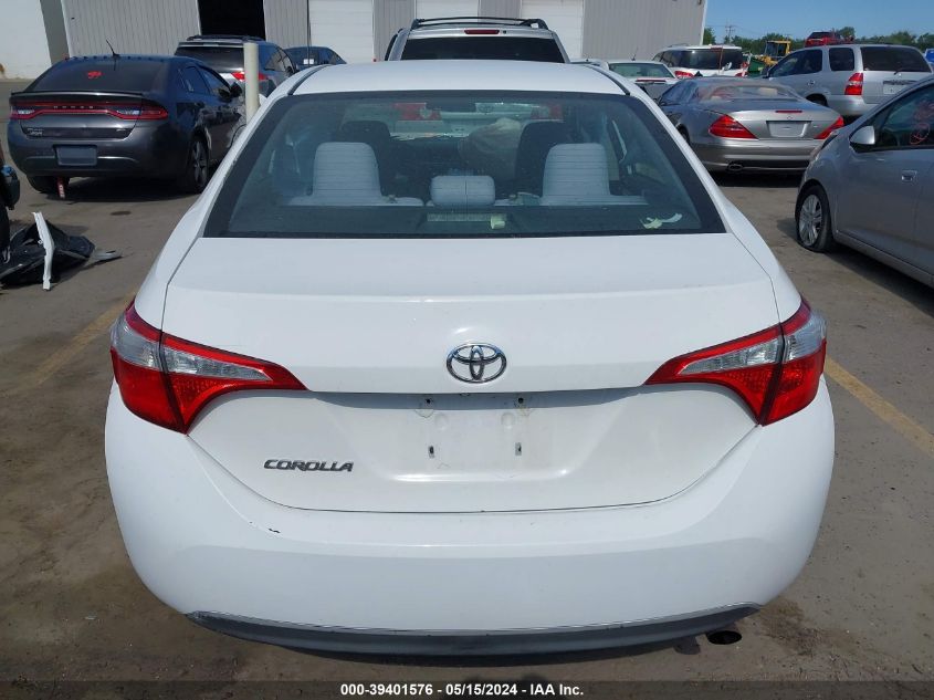 2014 Toyota Corolla Le VIN: 2T1BURHE6EC070889 Lot: 39401576