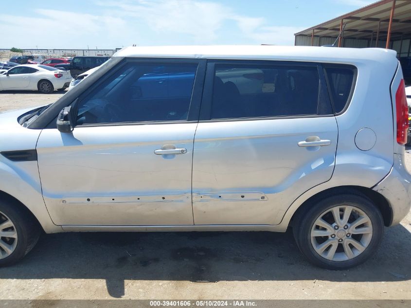 2012 Kia Soul + VIN: KNDJT2A68C7365435 Lot: 39401606