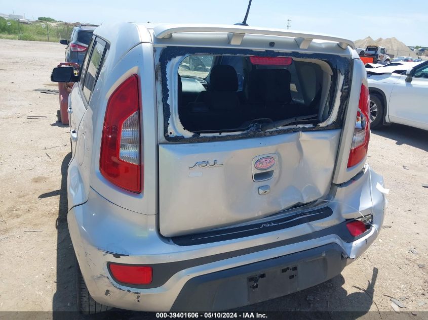 2012 Kia Soul + VIN: KNDJT2A68C7365435 Lot: 39401606