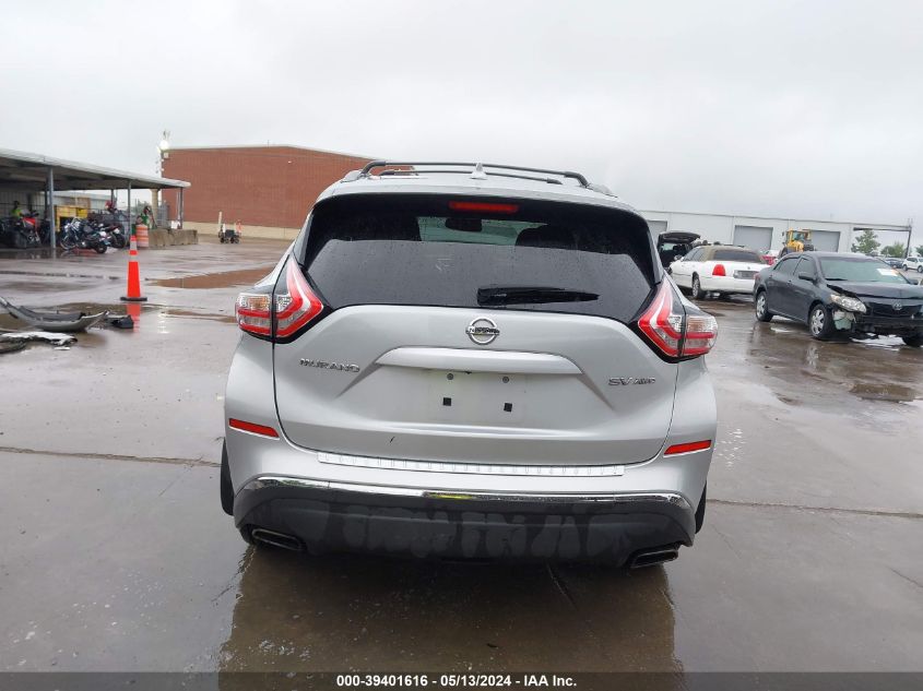 2017 Nissan Murano Sv VIN: 5N1AZ2MH2HN107700 Lot: 39401616