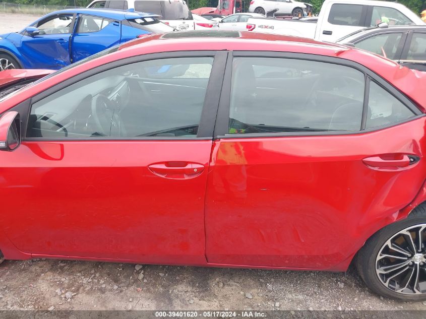 2015 Toyota Corolla S Plus VIN: 2T1BURHE1FC287607 Lot: 39401620