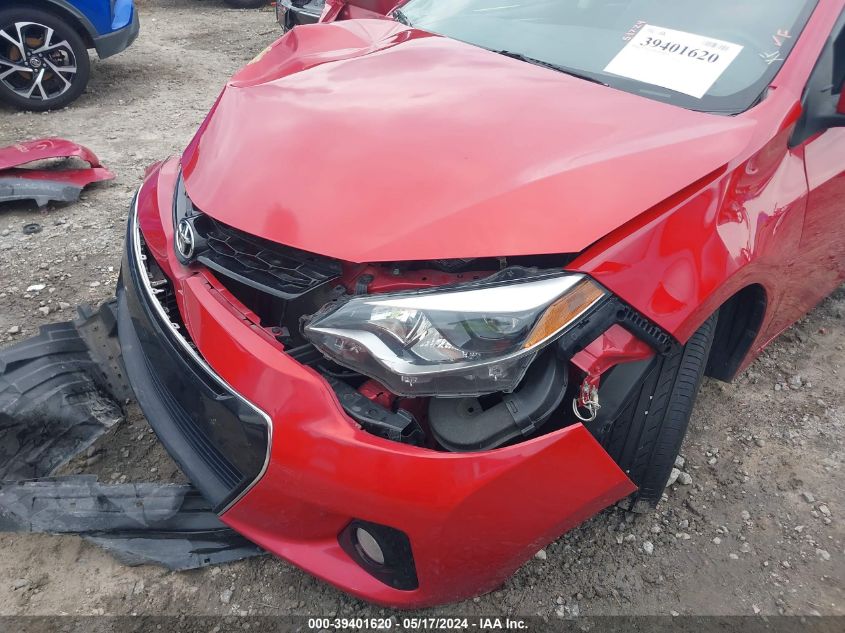 2015 Toyota Corolla S Plus VIN: 2T1BURHE1FC287607 Lot: 39401620