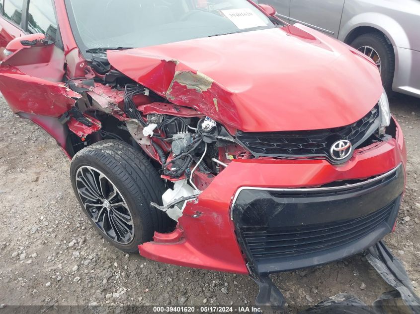 2015 Toyota Corolla S Plus VIN: 2T1BURHE1FC287607 Lot: 39401620
