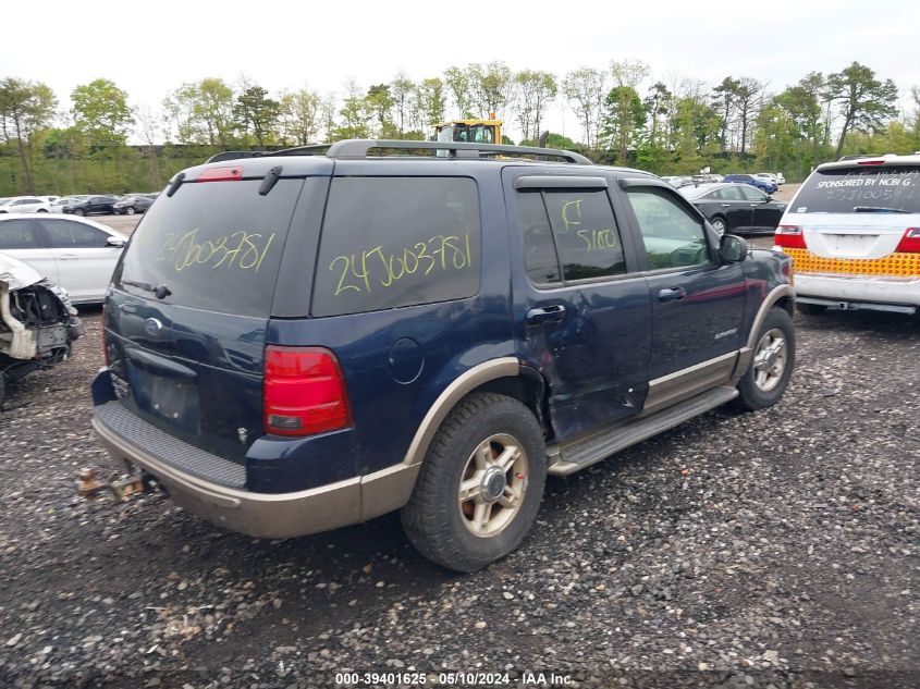 2002 Ford Explorer Eddie Bauer VIN: 1FMDU74WX2UD02884 Lot: 39401625