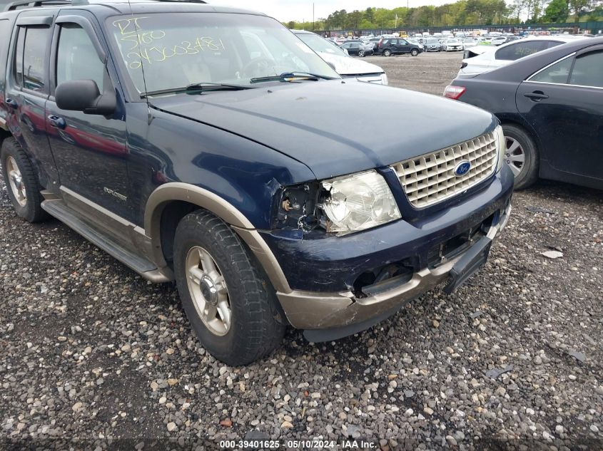 2002 Ford Explorer Eddie Bauer VIN: 1FMDU74WX2UD02884 Lot: 39401625