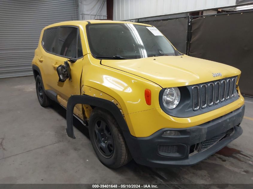 2016 Jeep Renegade Sport VIN: ZACCJAAT9GPD47050 Lot: 39401648