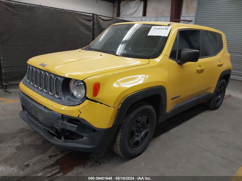 2016 Jeep Renegade Sport VIN: ZACCJAAT9GPD47050 Lot: 39401648