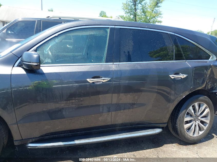 2014 Acura Mdx Technology Package VIN: 5FRYD4H46EB028754 Lot: 39401656