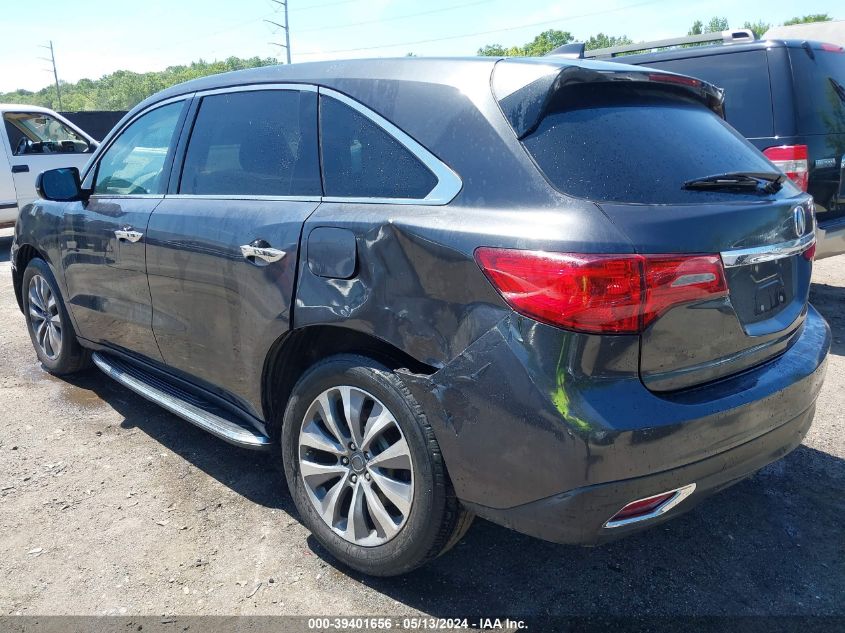 2014 Acura Mdx Technology Package VIN: 5FRYD4H46EB028754 Lot: 39401656