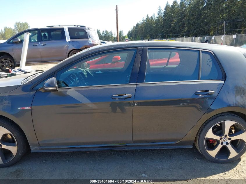 2017 Volkswagen Golf Gti Autobahn 4-Door/S 4-Door/Se 4-Door/Sport 4-Door VIN: 3VW4T7AU4HM037819 Lot: 39401684