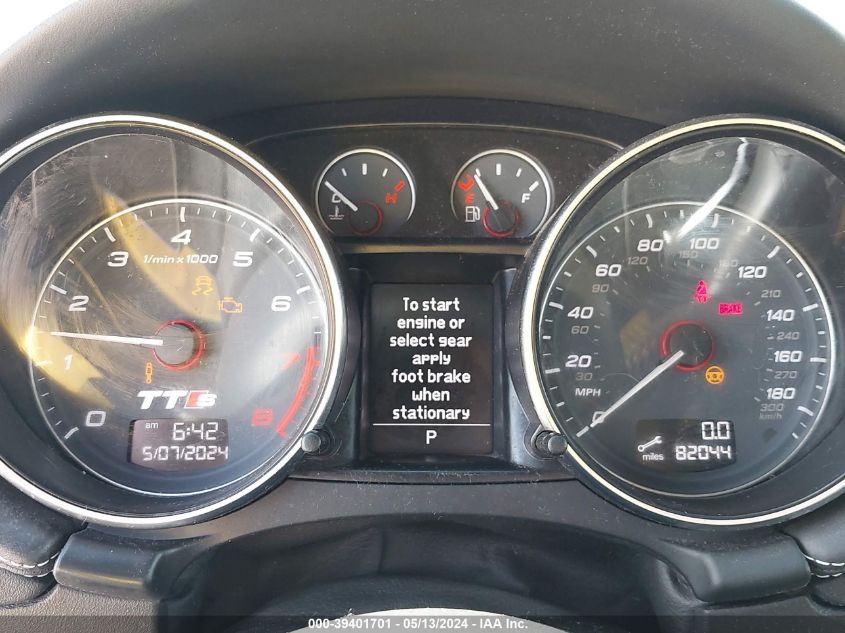 2011 Audi Tts 2.0T Premium Plus VIN: TRUK1AFK0B1007893 Lot: 39401701