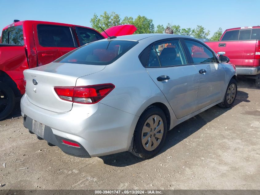 2018 Kia Rio Lx VIN: 3KPA24ABXJE125411 Lot: 39401747