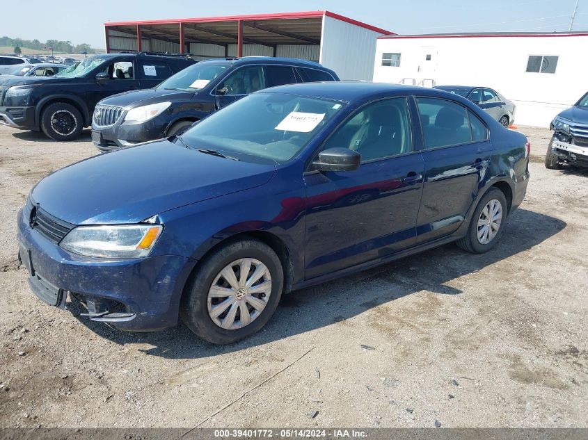 2013 Volkswagen Jetta 2.0L S VIN: 3VW1K7AJ8DM263402 Lot: 39401772