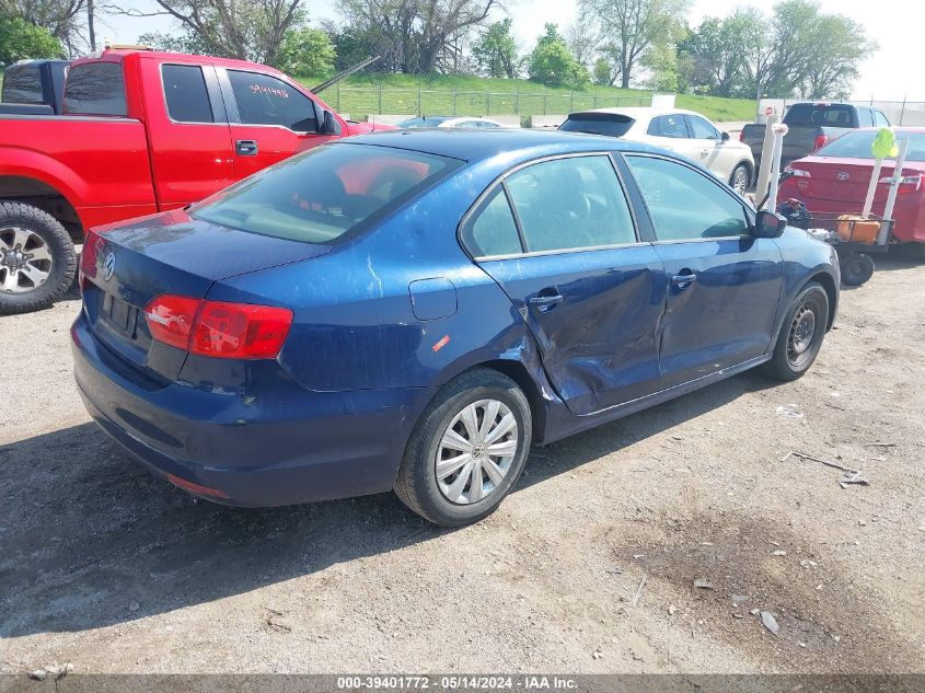 2013 Volkswagen Jetta 2.0L S VIN: 3VW1K7AJ8DM263402 Lot: 39401772