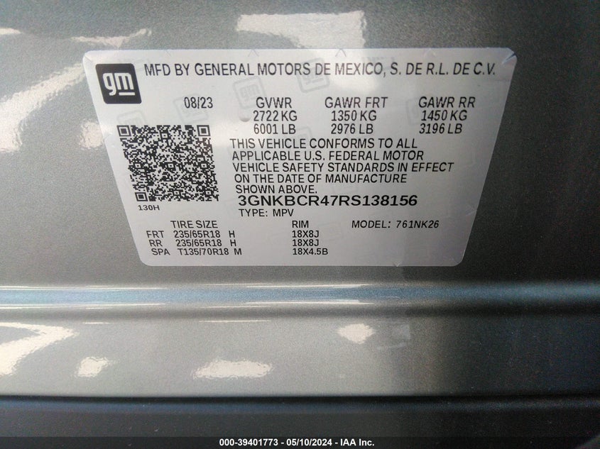 2024 CHEVROLET BLAZER FWD 2LT - 3GNKBCR47RS138156