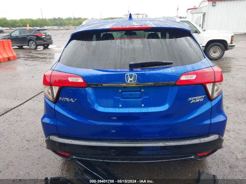 2022 Honda Hr-V Awd Sport VIN: 3CZRU6H12NM732222 Lot: 39401788