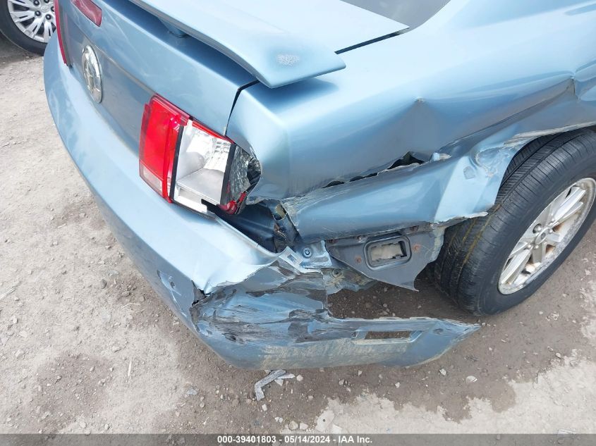 2007 Ford Mustang V6 Deluxe/V6 Premium VIN: 1ZVFT80N675264460 Lot: 39401803